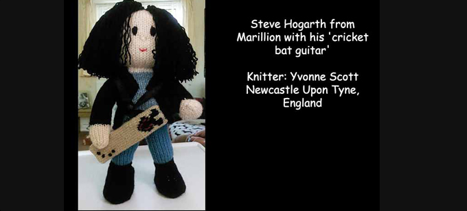 Guitarist Knitter Yvonne Scott Knitting Pattern by elaine ecdesigns